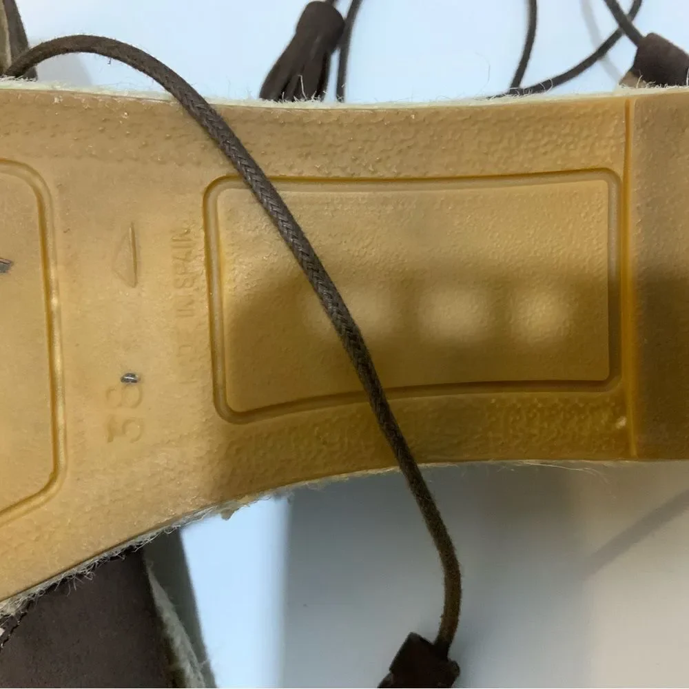 Kanna Espadrille Sandals Sz 38 Spain